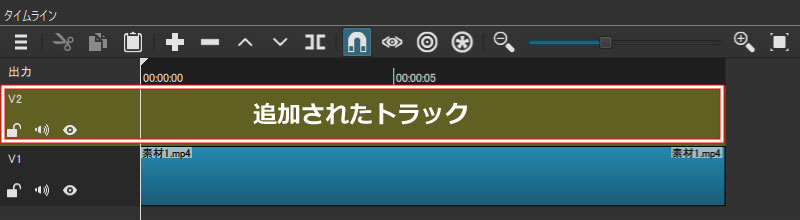 追加されたトラック